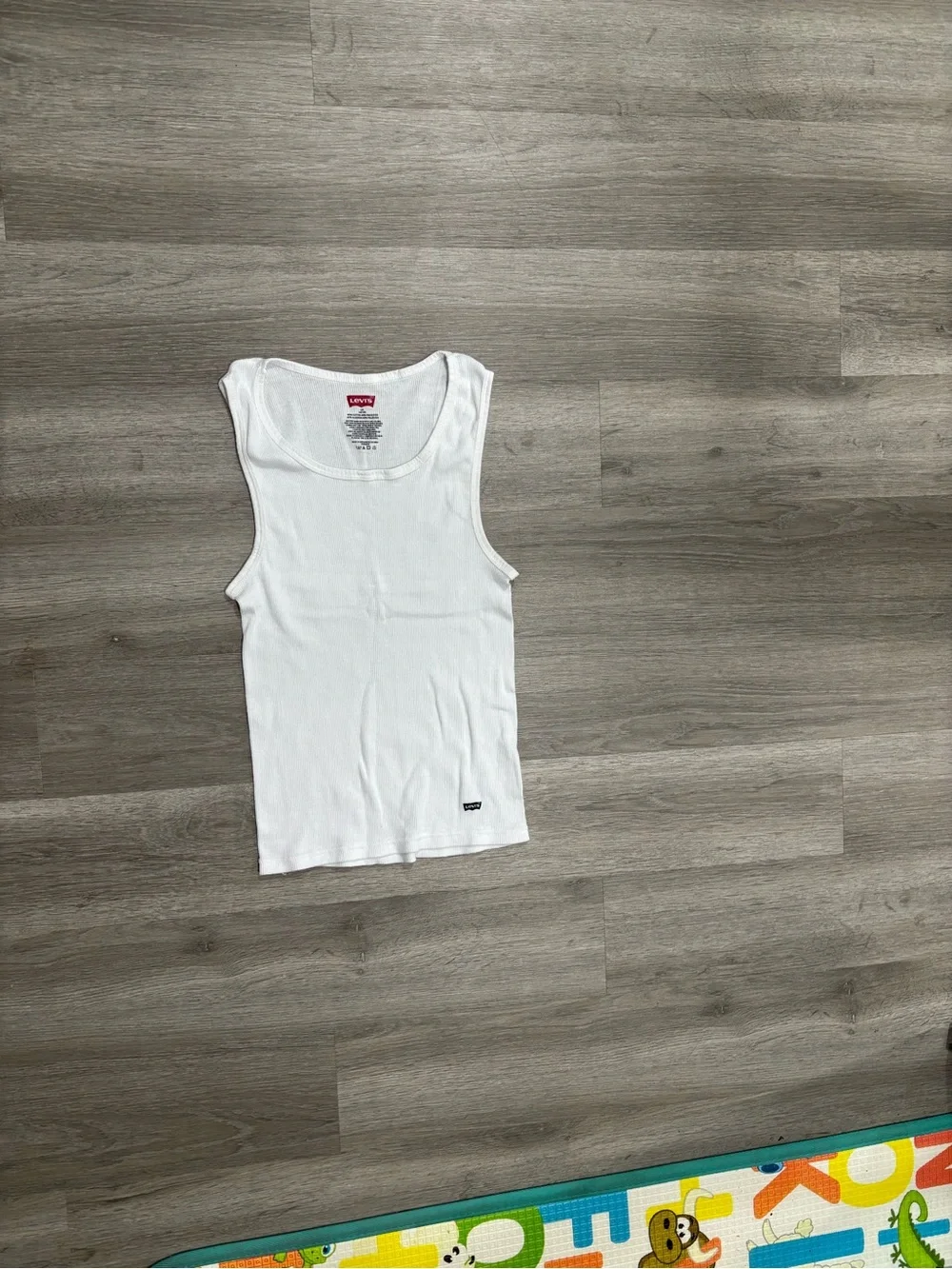 Levi's Women's White Ribbed Tank